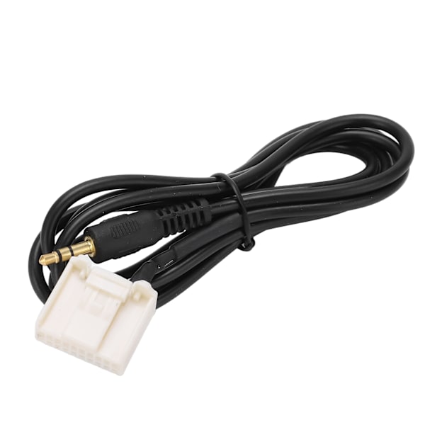 1m Lang AUX Lydinngangadapter 3,5 mm Svart Erstatning for Camry Corolla RAV4 Tacoma Musikkspiller