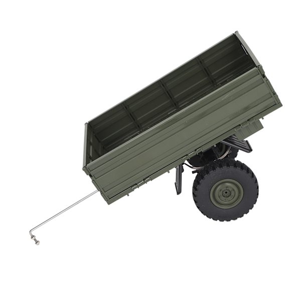 RC-auton perävaunun kaukosäädin tavarateline P06 Unimog mallille RC-auton varaosat lisävarusteet vihreä