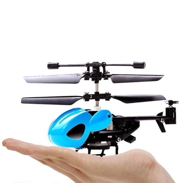 2-kanals Mini RC Helikopter Radiostyrt Aircraft Mini 2 Channel Toy RC Helikopter Fk Gul