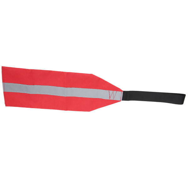 Rødt kajaksikkerhedsflag Oxford stofsikkerhedsrejseadvarselsflag til kajakker Kanoerudstyr med reflekterende stribe