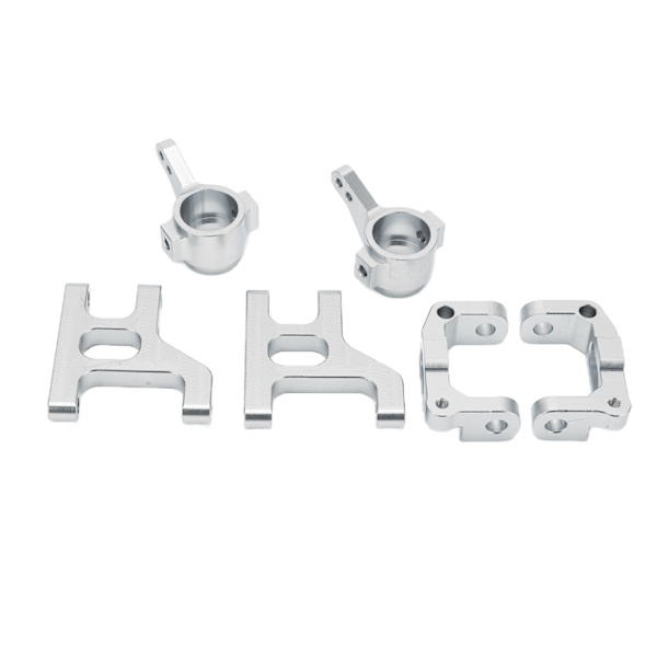 RC Drivaxel Set RC Svingarm Drivaxel Styrplatta Uppgraderingstillbehör för TAMIYA CC01 Silver
