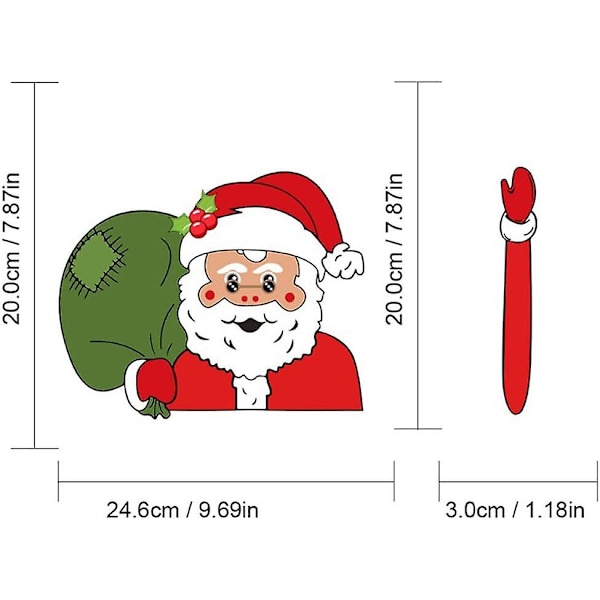 Jultomte Vindrutetorkare Dekoration Julbil Dekoration