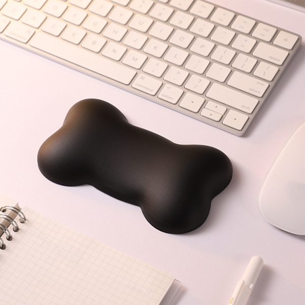 Mus håndledsstøtte Vandtæt ergonomisk hudvenlig Komfortabel tastatur håndledsstøtte til hjemmearbejde Sort