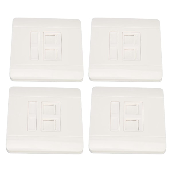 30 kpl Ethernet-seinälevy Dual Ports RJ45 RJ11 Verkkoseinäpistorasia johdotukseen