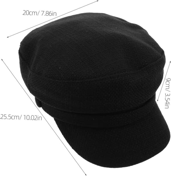 Britisk retro beret damecaps vintage åttekantet hatt pustende flat caps