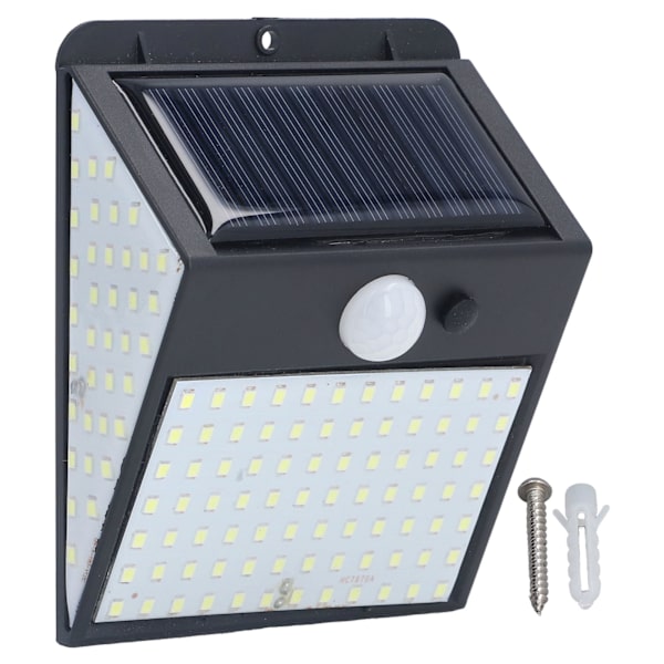 Solcellelamper Hvit Lys LED-Lampepærer Høy Sensitiv Bevegelsessensor IP65 Beskyttelse Ledningsfri Utendørs Sikkerhetslys
