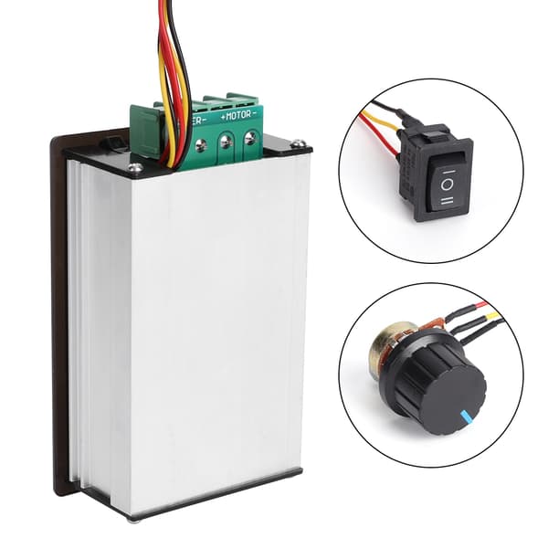 15A DC-motorvarvtalsregulator 6V 12V 24V 36V 48V Digital Display Regulator Controller