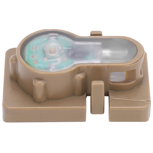 Udendørs Mini Overlevelsessikkerhedslygte IPX8 Vandafvisende Hjelm Guide Rail Signal Lampe Mud Farve Base Hvidt Lys