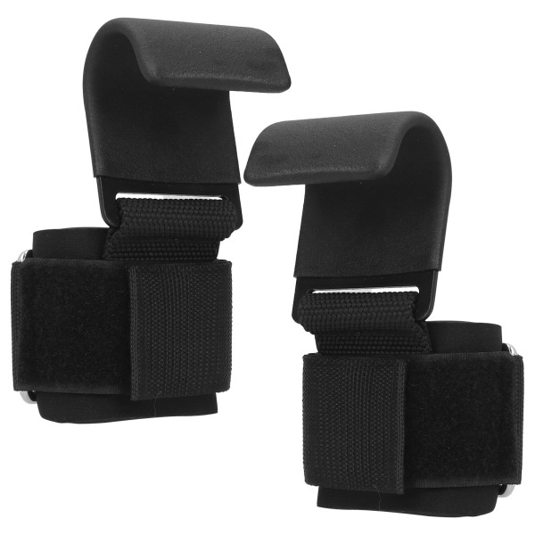 2 stk Fitness Vægtløftekrog NonSlip PullUps Power Lifting Grips Håndledsstropper
