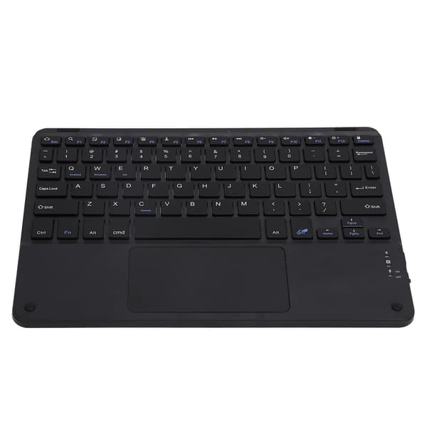 Trådløst Bluetooth-tastatur Touch MultiFunction Eksternt computertilbehør Firkantet hætte 10in Sort