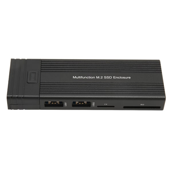 M.2 SSD-kabinett Multifunksjon USB3.2 Gen2 PCI Solid State Drive-kabinett for NVMe SATA for Windows for Linux for OS X YC-156
