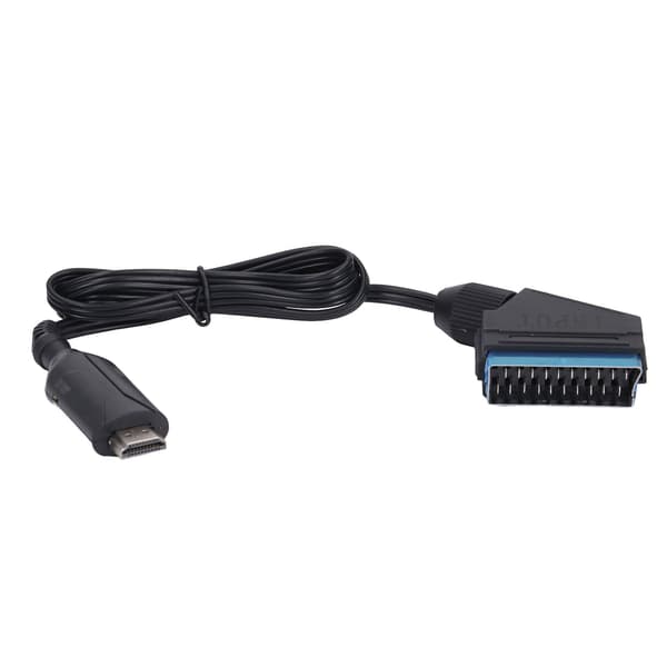 SCART til HD Multimedia Interface Konverter 720P 1080P SCART HD Multimedia Interface Konverter til VCR VHS DVD Sort