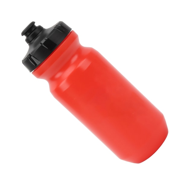 Cykelvattenflaska 600 ml klämbar PP5 livsmedelsklassad silikonsäker läckagesäker sportvattenflaska för utomhuscykling Röd