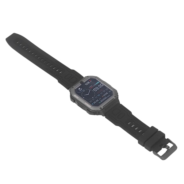 Smartwatch Vandtæt Skridttæller Smartwatch med Bluetooth Opkald Fitness Tracker Hjertefrekvens Søvnmonitor til Børn Voksne Sort