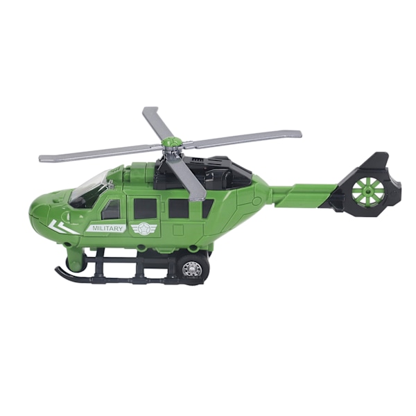 Gjutna helikoptermodell Simulerade gjutna legering tröghetsplan Flygplansmodell Leksak för barn Pojkar Flickor 8,9 tum