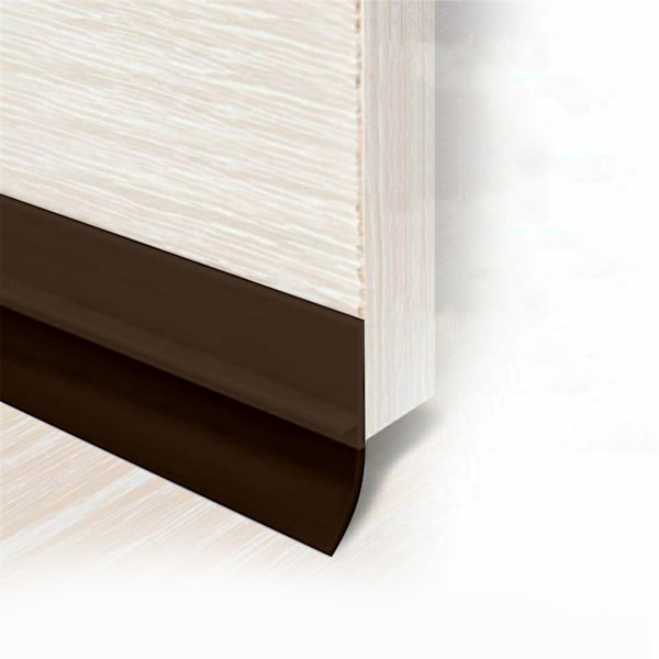 Door Edge Strip Bottom Sealing Self Adhesive Dust Proof Soundproofing Weather Protection Trim Brown