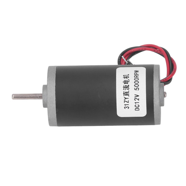 Pysyvämagneettimoottori DC 12V Käännettävä CW CCW Suuri vääntömomentti Suurnopeuselektrinen moottori 5000RPM