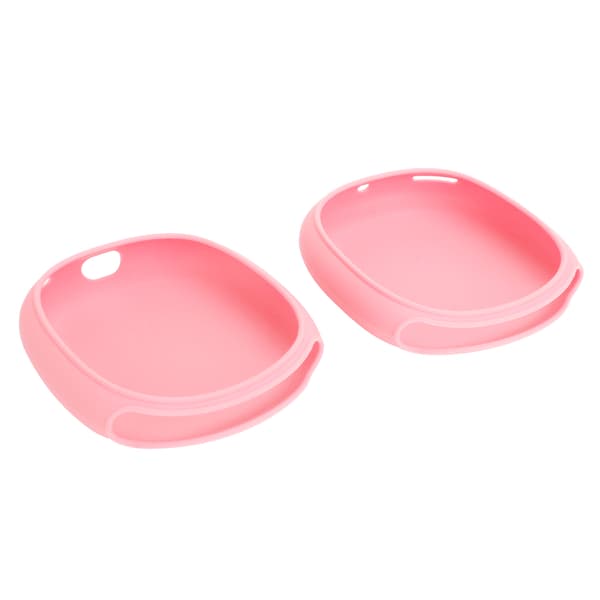 Silikon Bluetooth Headsetfodral Dammtätt Stötsäkert Skyddsfodral för IOS Earphone Max Rosa