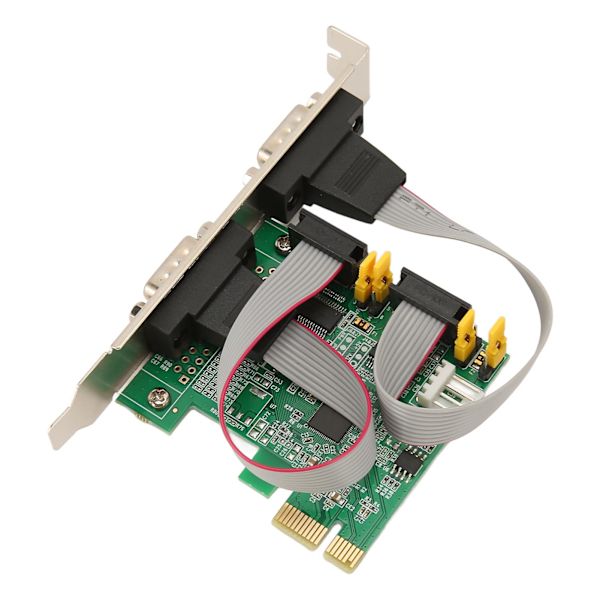 PCIe RS232 seriel adapterkort 2 port udvidelseskort PCI Express RS232 serielt værtscontrollerkort til Windows til Linux