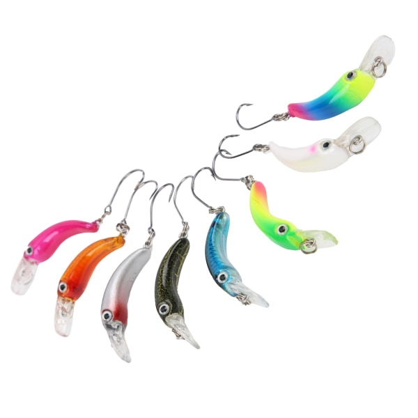 Luya Fishing Lures 3D Sjunkande Fake Fish Hard Baits Action Wobblers Tackle Tillbehör