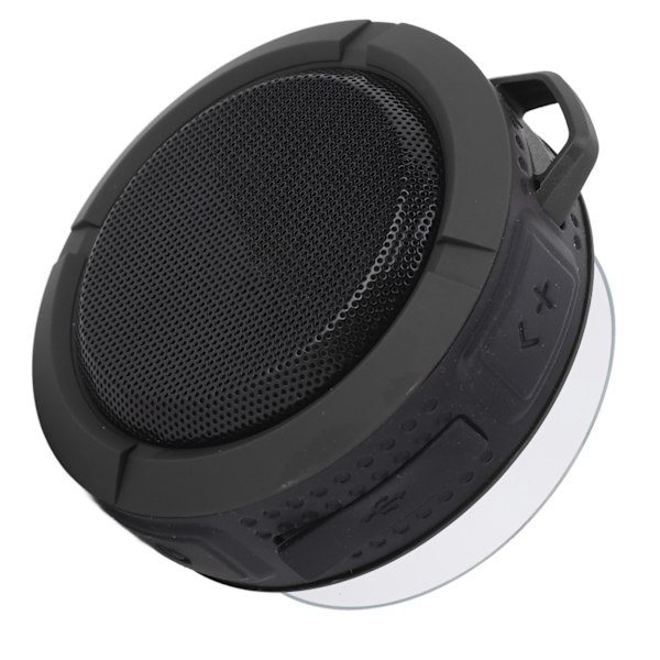 Imukuppi Bluetooth-kaiutin 3.7v 500mah IP65 Vedenkestävä Kannettava Langaton Kaiutin Kylpyhuoneeseen Ulkokäyttöön Musta