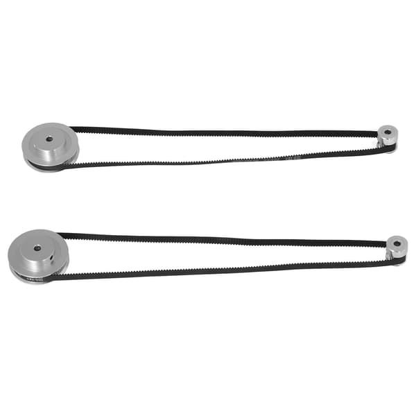 2 sæt tandremsskiver 20 60 tænder synkronhjul med 2 stk. 6 mm bred rem til 3D-printer 5 mm boring