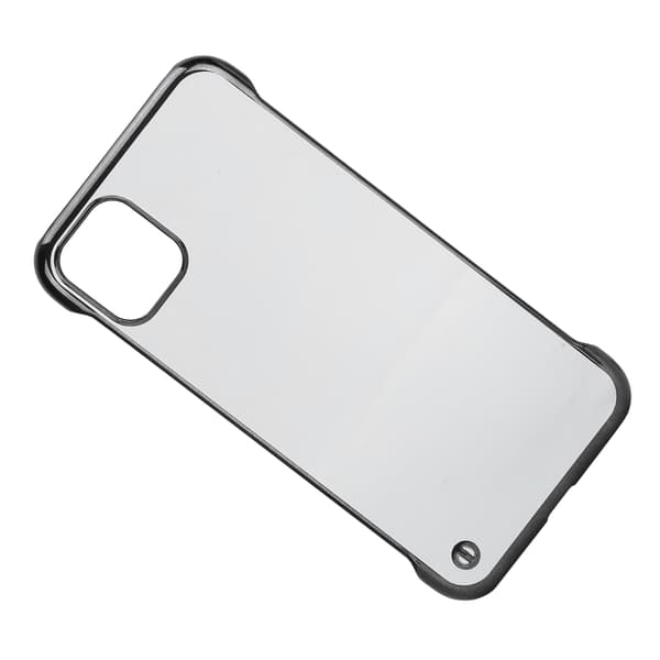 Elektropläterad Hård PC Iphone 11 Halv Ram Transparent Mobilskal