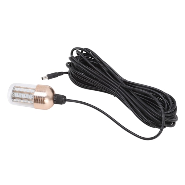Erittäin kirkas 60 LEDin kalastuslamppu, 3000 lm, 30 W, IP68 vedenpitävä vedenalainen yökalastuslamppu, 12-60 V, valkoinen valo