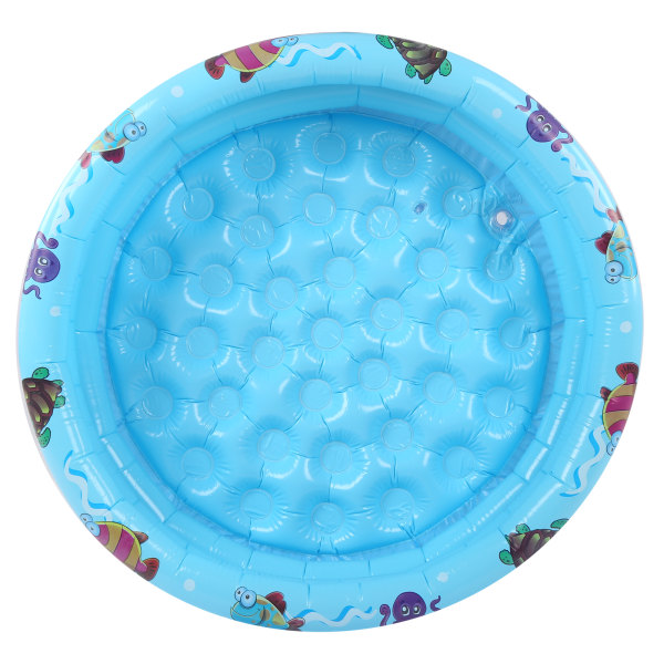 Baby sisäuima-allas ulkona, pyöreä puhallettava lasten vesi, peli-allas, sininen90 cm/35,4 tuumaa