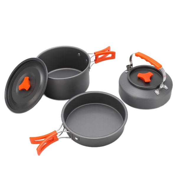Kastrull med Serviskombination Halkskydd Non-stick Beläggning Lätt att Rengöra Camping Köksredskapsset