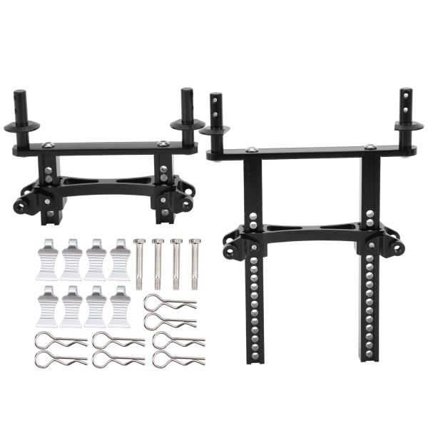 RC Car främre och bakre skalpelare för SCX10 90046/TRAXXAS TRX4/Redcat 1/10 RC CarBlack