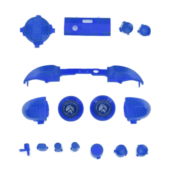 Fullständiga Knappmoddningskit Trigger Full Trigger Modul Set för XBOX Series X för XBOX Series S Kontroller Transparent Blå
