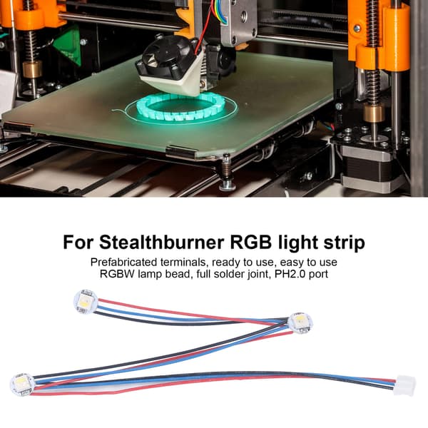 RGBW Mini Knapp LED Lysstripe for Voron 2.4 Stealthburner 3D-printer, 1 stk DC5V