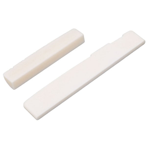 Set Ox Bone slitsad bro sadelbyte för 12-strängade akustiska gitarrer