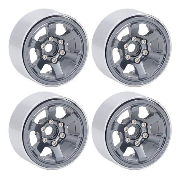 4 ST RC hjulnav set aluminiumlegering CNC RC hjul fälgnav för 1,9 tum däck slitbana titan