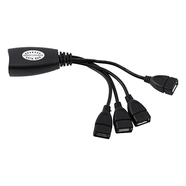 4 porttia USB 2.0 - RJ45 Hub Ethernet Extension Extender Verkkosovittimen kaapeli