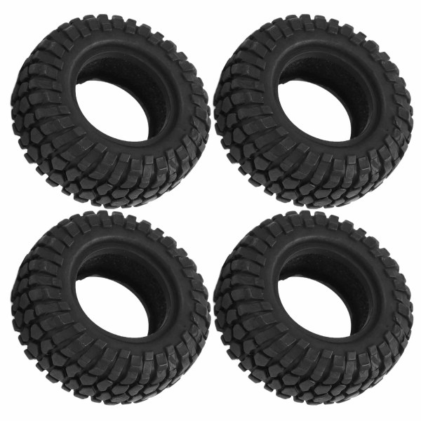 4 st Micro Crawler Däck Mjukt Gummi Hjul Uppgraderingsdel för Axial SCX24 1/24 RC Biltillbehör Typ B