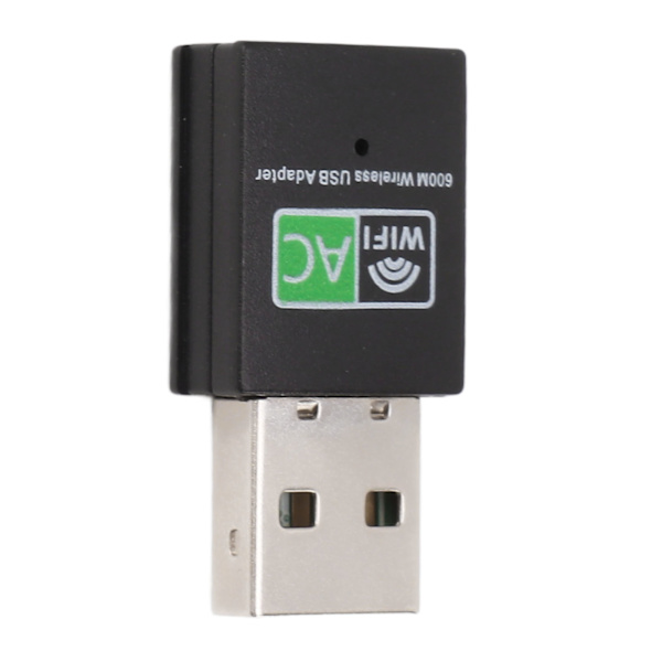 USB WiFi Adapter for PC 600M 5GHz 2,4GHz Trådløs Dongle Dual Band Plug and Play WiFi Trådløs Transceiver Adapter for bærbar PC
