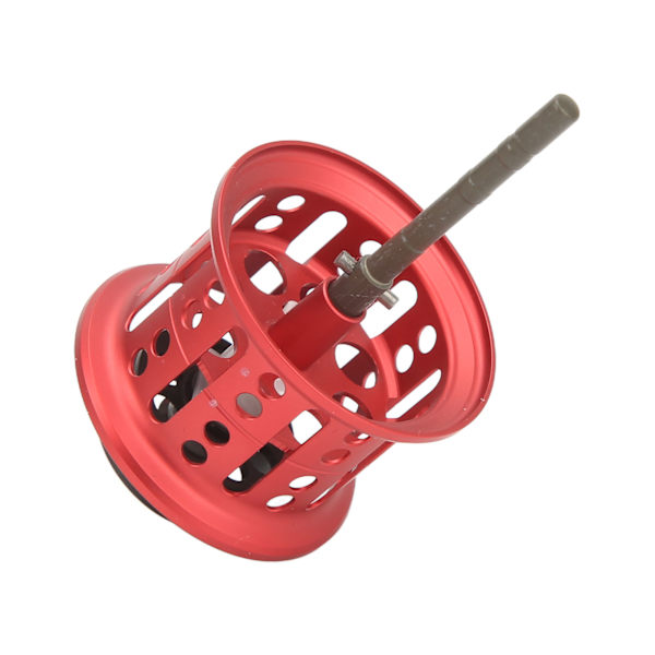 Baitcasting Fiskerulle Wire Cup Aluminiumlegering Micro Line Cup Rullespole för fiske Gör-det-själv-modifierade tillbehör Röd