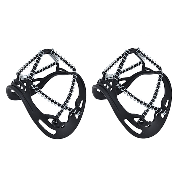 2 stk. Walk Traction Cleats forhindrer glidning Høy spenning Fjær Stegjern for Fotturer Jogging Jakt