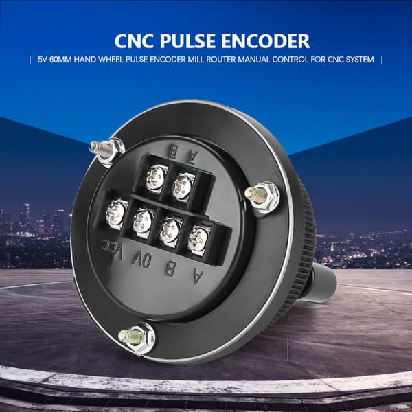 Håndsveiv Pulsenkoder for CNC-system - Svart (1 stk)