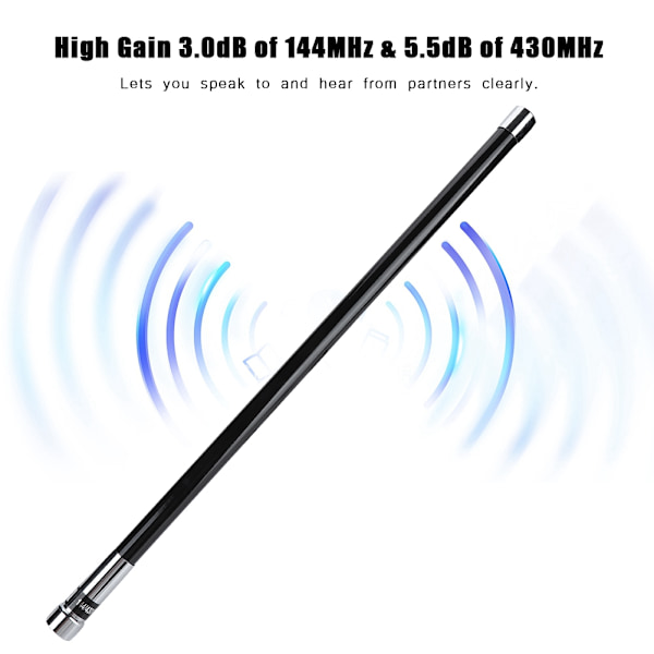 144/430MHz Dual Band Car Skinka Radioantenn 200W Stor Power Walkie Talkie Antenn