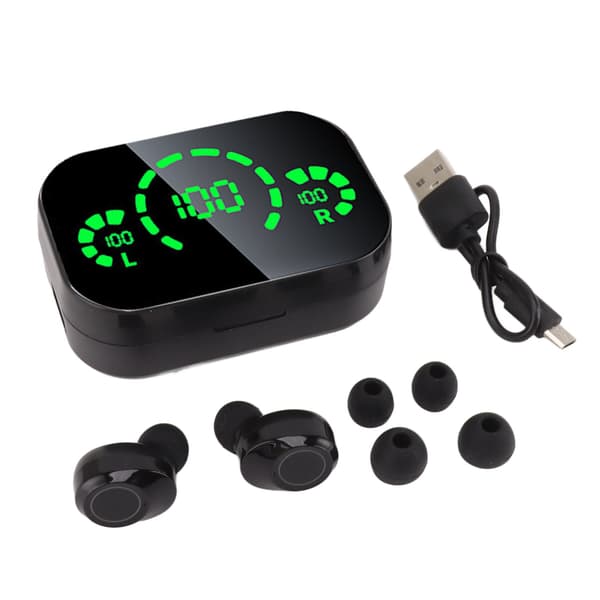 Bluetooth Ørepropper Touch Control HiFi Lyd Digital Strømdisplay Trådløse Øretelefoner til Laptop Tablet