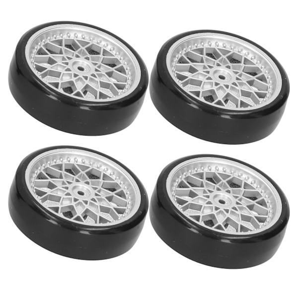 4st fjärrkontroll bil metallaxel däckset set för WPL D12 Micro Truck Model Carsilver