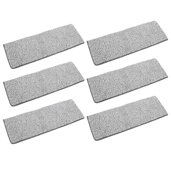 6 kpl moppiliinan vaihto, konepestävä mopin päätyyny kodin lattian puhdistukseen 33x12cm