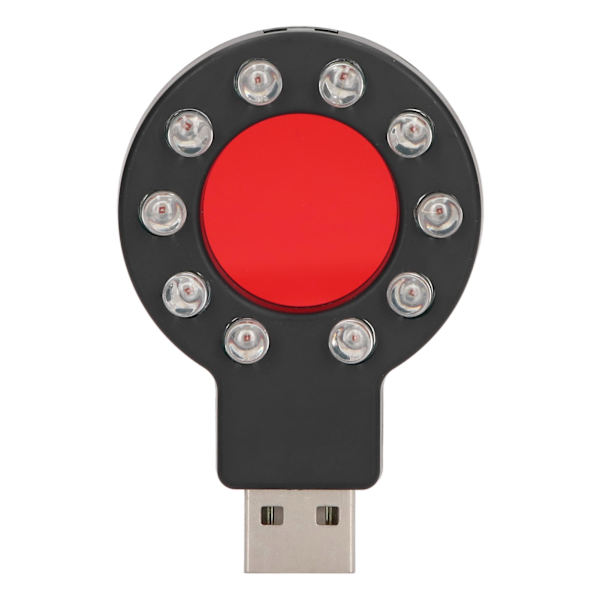 USB-gränssnittskameradetektor 10 infraröda lampor GPS-lokaliseringsavsökning RF-signaltestare 5V