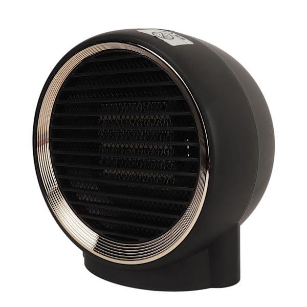 Mini Element 1000W Rund Elektrisk Skrivbordsvärmare Tyst Drift för Hem Sovrum Kontor Skrivbord Inomhusbruk Svart 95V‑240V EU-kontakt
