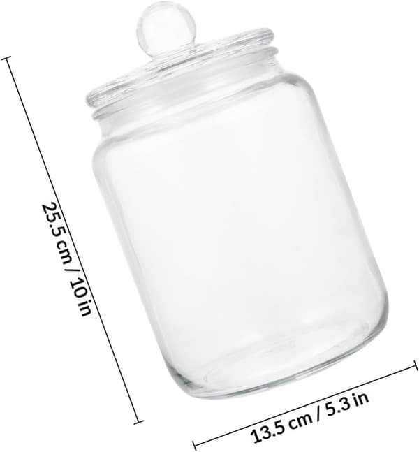 Glasförvaringsburk Matförvaringsbehållare Multifunktionellt glas med lock Lufttät förseglad design Säker