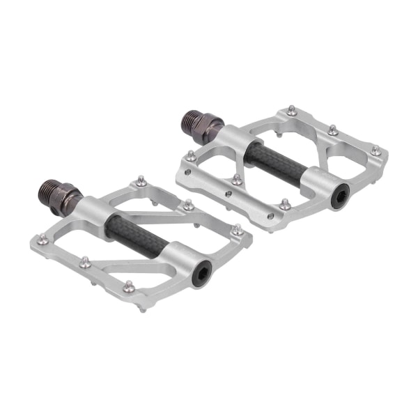 GUB 1 par mountainbikepedaler landsvägscykel 3 lagerpedaler med halkskyddsspik (Titanium)