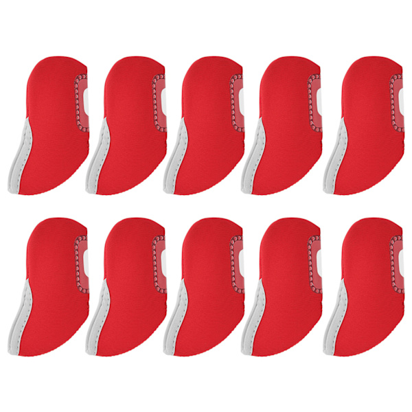 10 kpl Golf Putterin cover Iron Club Näkyvä ikkuna Kannet Putter Protector Red